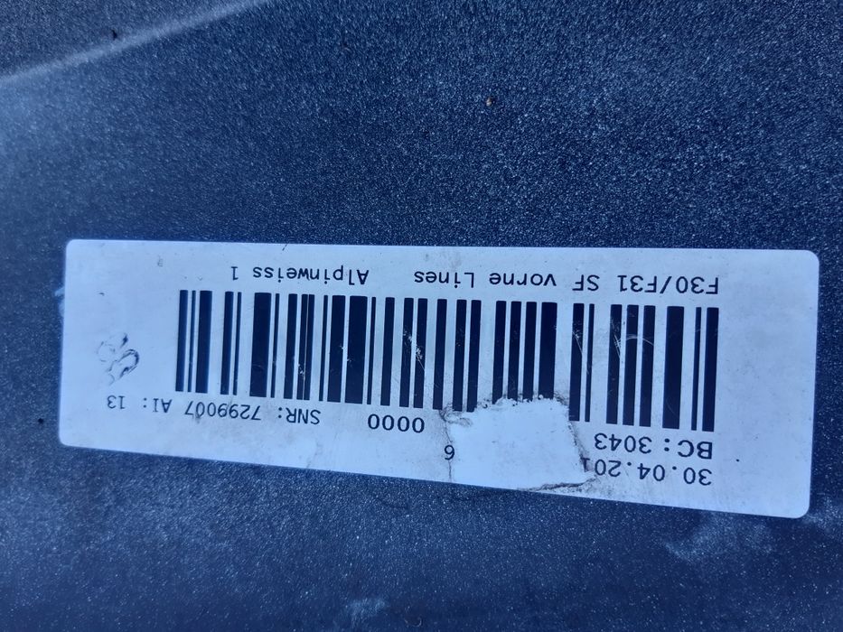 Zderzak przód BMW 3 F30 f31 M pakiet