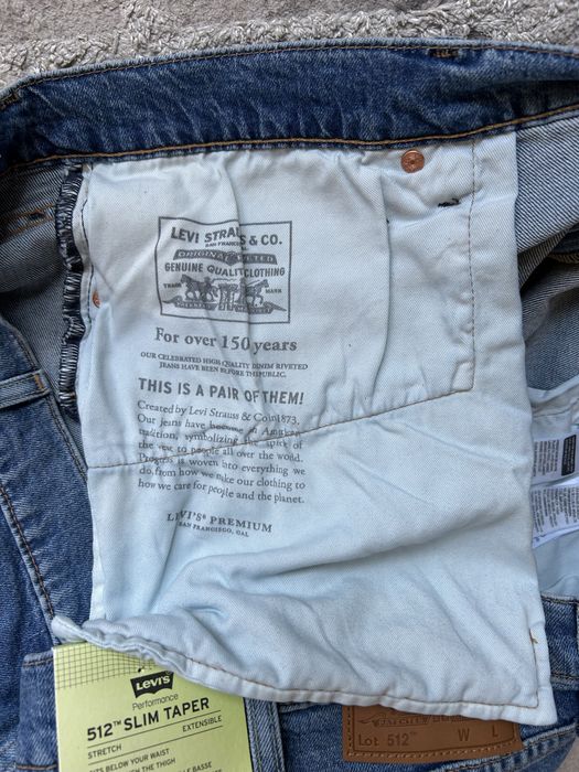 Dżinsy Levis 512™ Slim Taper 48x32