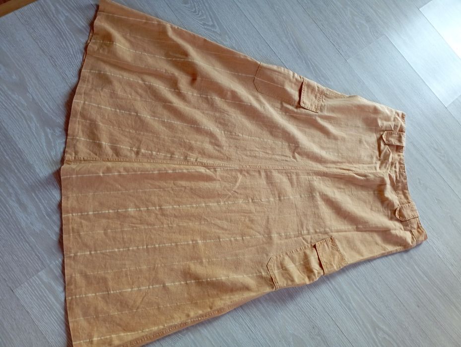 Lniana miodowa spudnica