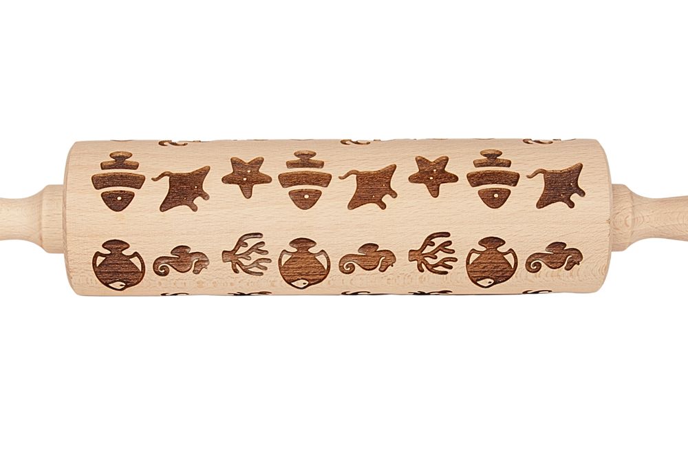 Wałek Grawerowany - Morskie Zwierzątka - Uroczy Wałek Grawerowany