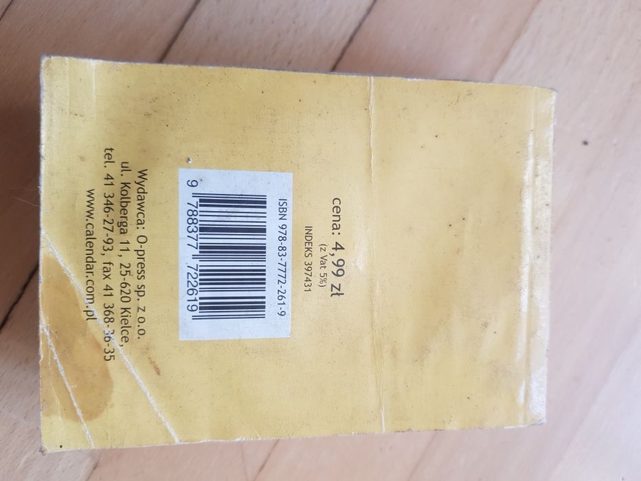 Kalendarz kulinarny 2014 na kartkę z kalendarza