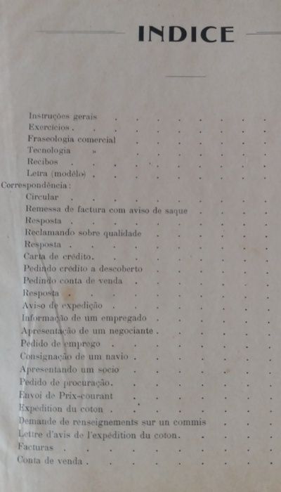 Exercícios dactilográficos de 1912-Escola Prática Comercial Raul Dória