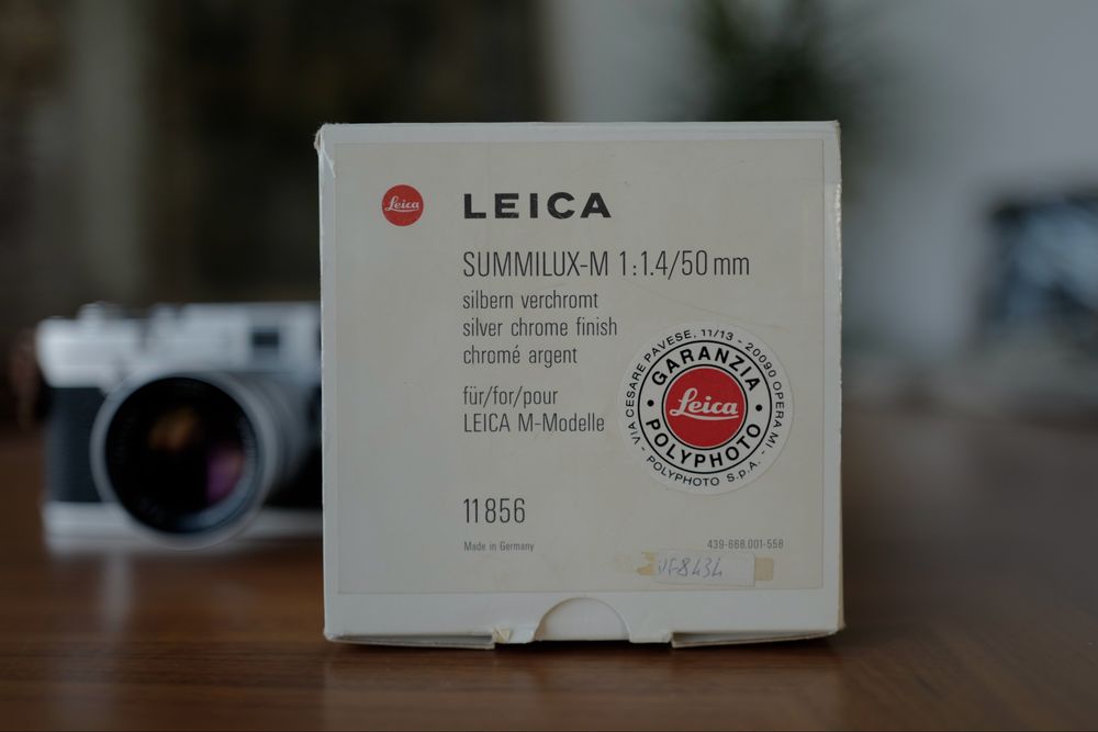 LEICA SUMMILUX-M 1:1.4/50MM v3 ref. 11856