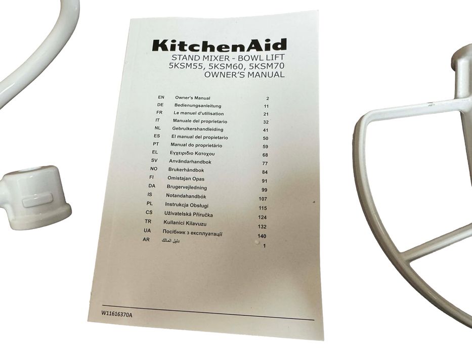 KitchenAid 5KSM55 – mikser planetarny 375W