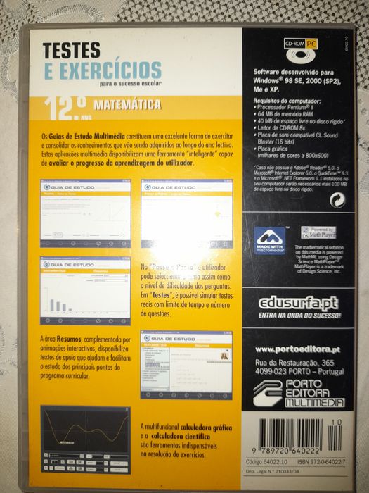 Exercício de matemática 12.° ano