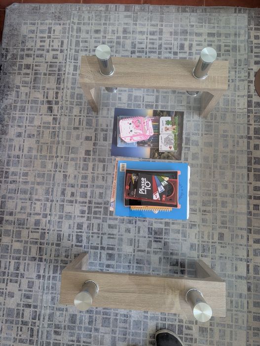 Mesa de café / centro em vidro