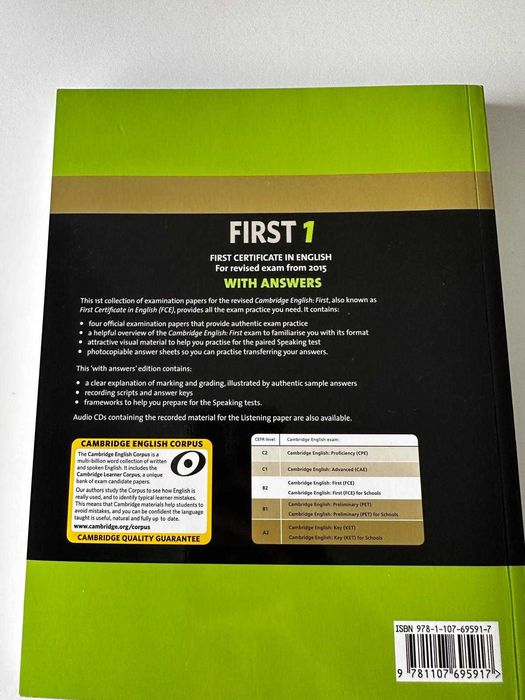 First 1 with answers -  First Certificate in English N