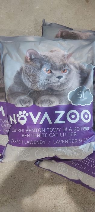 Żwirek lawendowy dla kota 4×5 litrów