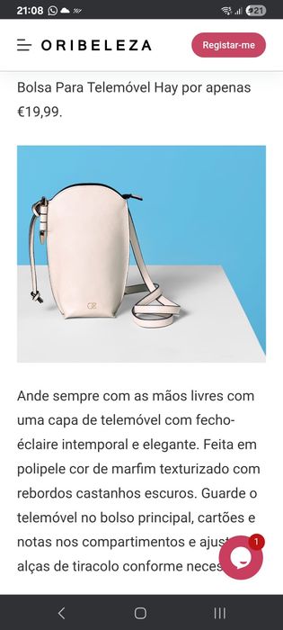 Bolsa Hay Oriflame - NOVA