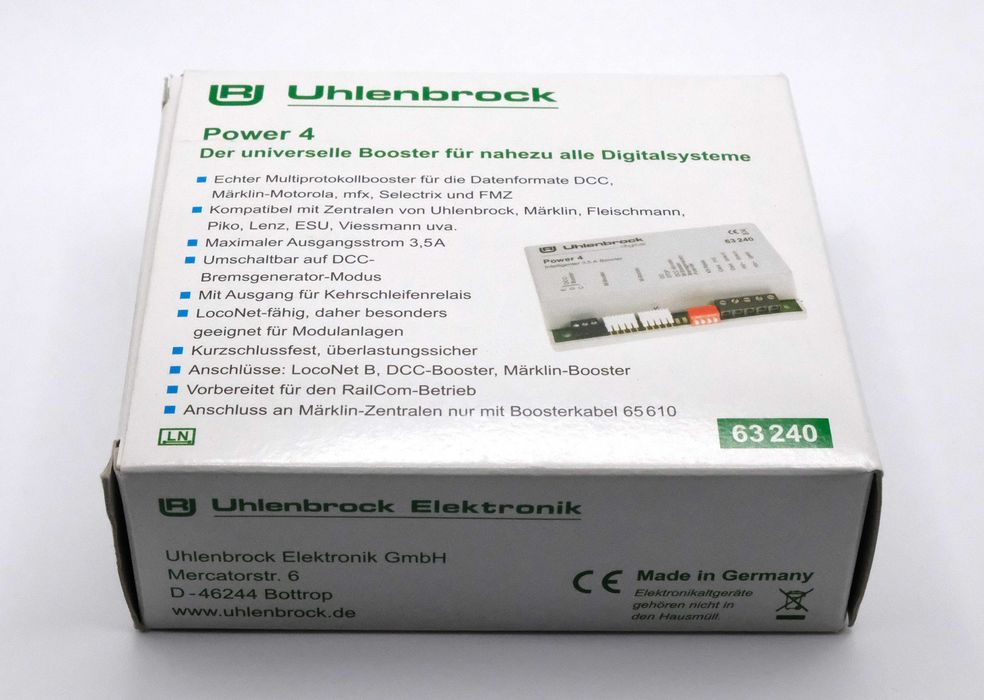 Sterowanie DCC makieta kolejowa – Booster Uhlenbrock Power 4 nr 63240