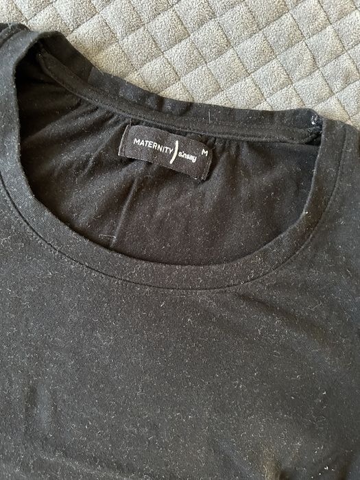 T-shirt ciążowy damski czarny koszulka