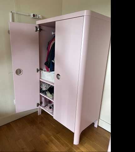 Armario infantil IKEA Busunge - Rosa