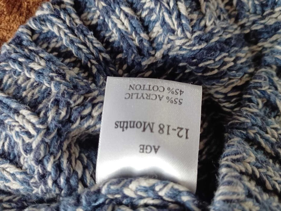 NOWY wełniany sweterek na 12-18 miesięcy