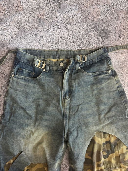Джинси Project GR Double Jeans Camo Destroyed Balenciaga type