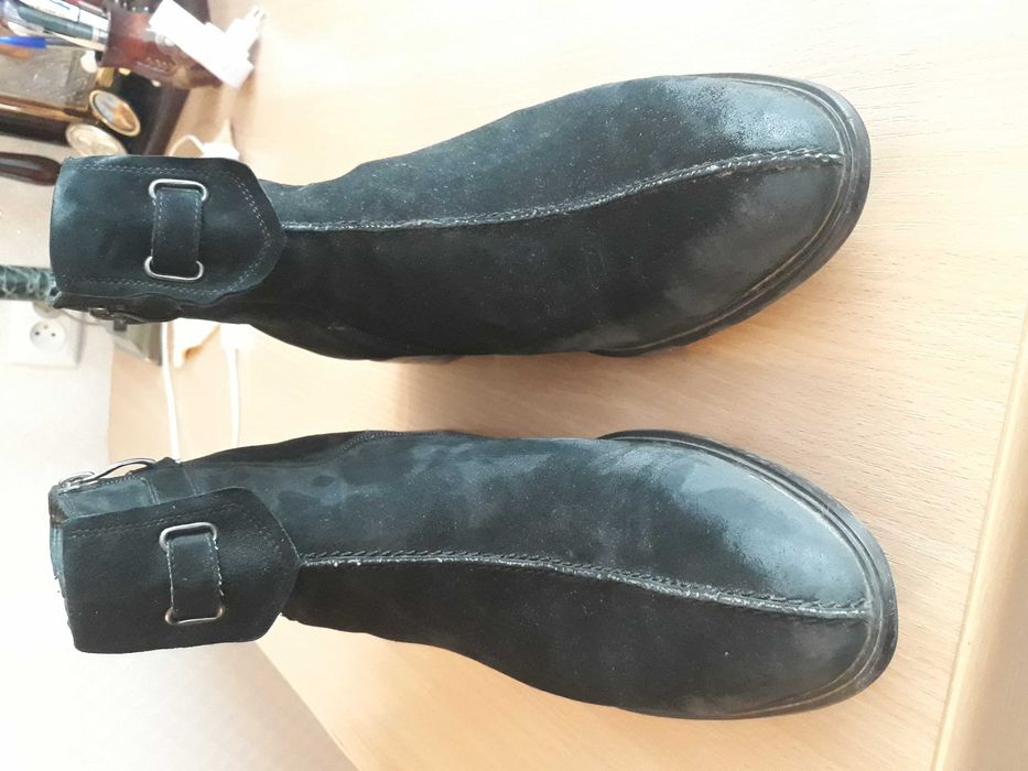 Мужские зимние ботинки из набука