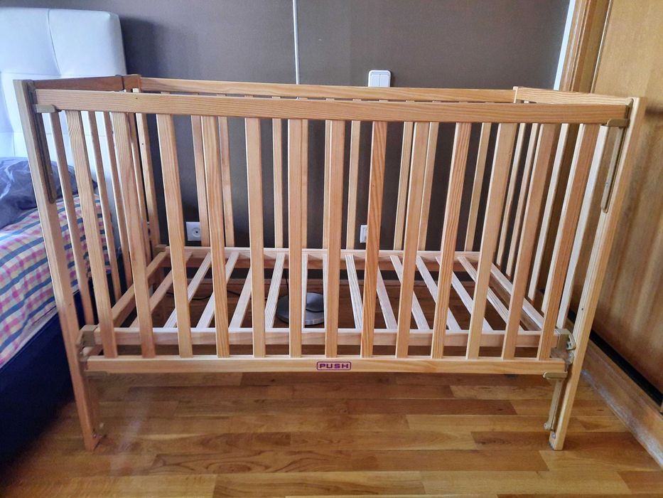 Berço grade amovível cama madeira