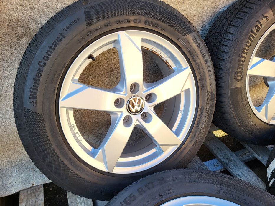 [K333] Koła zimowe 17 Cali 5x112 + Opony 215/65/17 8mm VW TIGUAN 23r