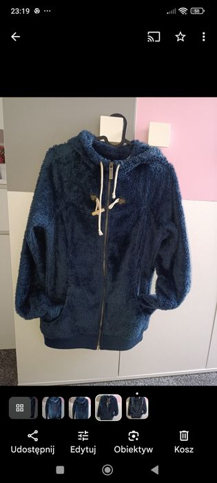 Bluza z kapturem oxylane roz S