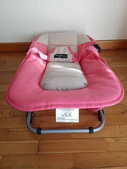 Espreguiçadeira para bebé cor de rosa
