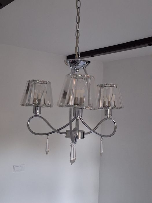 Zestaw lampa wisząca + dwa kinkiety