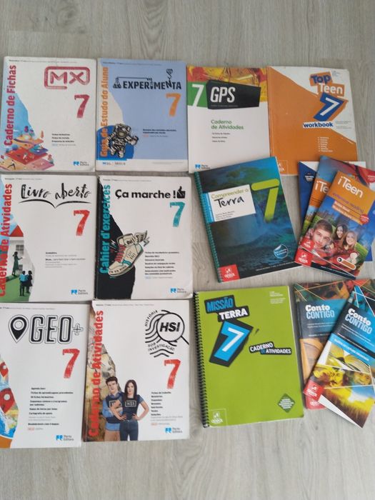 Cadernos de Atividades do 7° Ano e 8° Ano como Novo