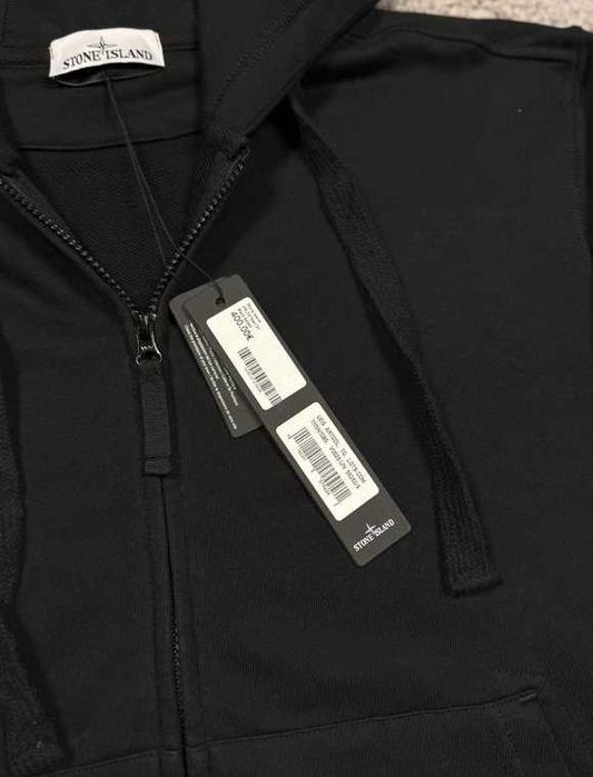 Кофта stone island Чорна НОВА з патчем