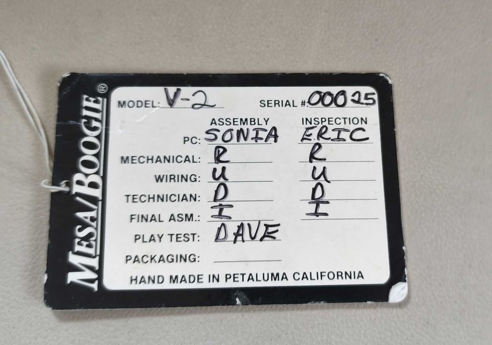 Mesa Boogie V-Twin V-2 Tube Preamp Pedal Version 2, Lampy MESA !!!