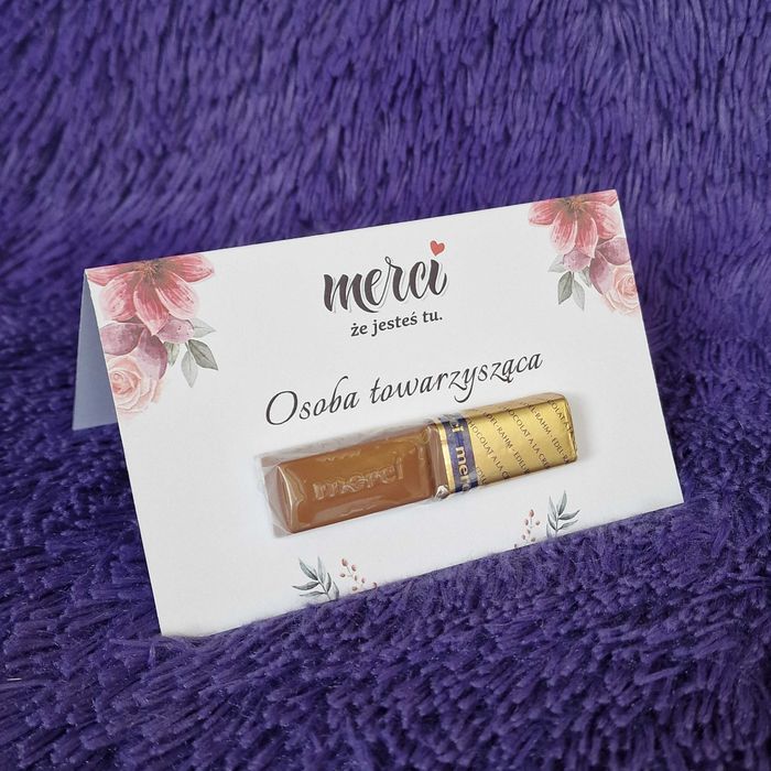 Podziękowanie dla gości - Winietka Merci