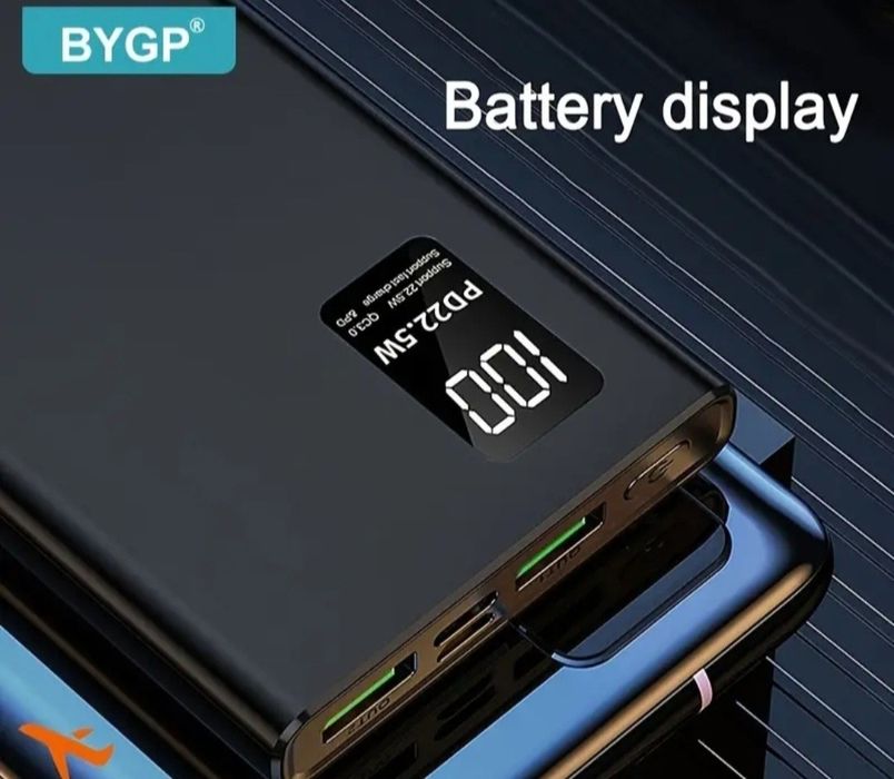 Powerbank 10000mAh Mobilna ładowarka Czarny