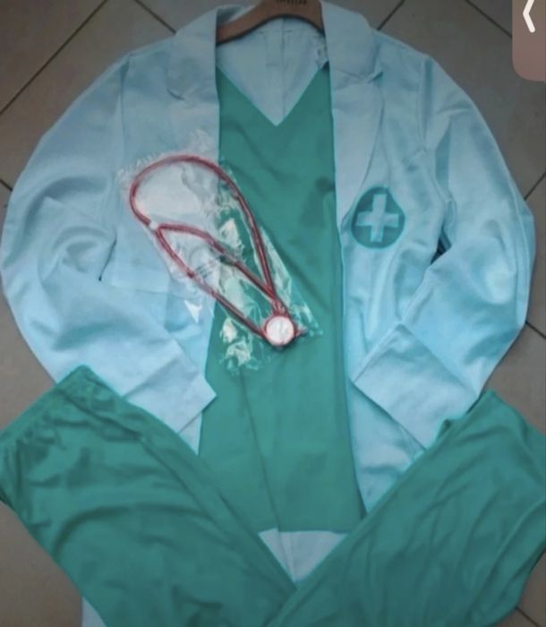 Kostium strój przebranie roz.uni Lekarz Doktor bal karnawalowy