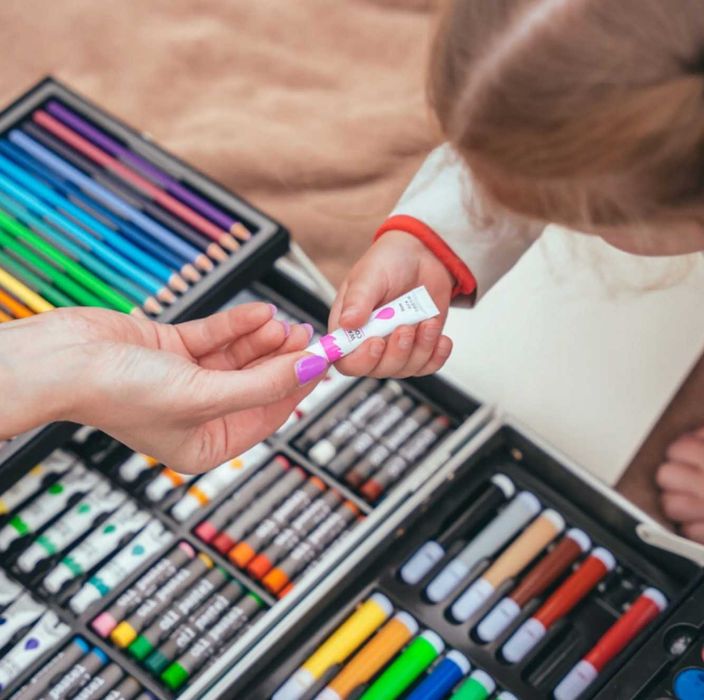 Zestaw Do Malowania Rysowania Artystyczny Dla Dzieci Walizka Prezent