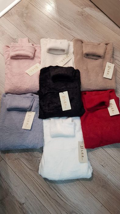 Golf futrzany cieplutki