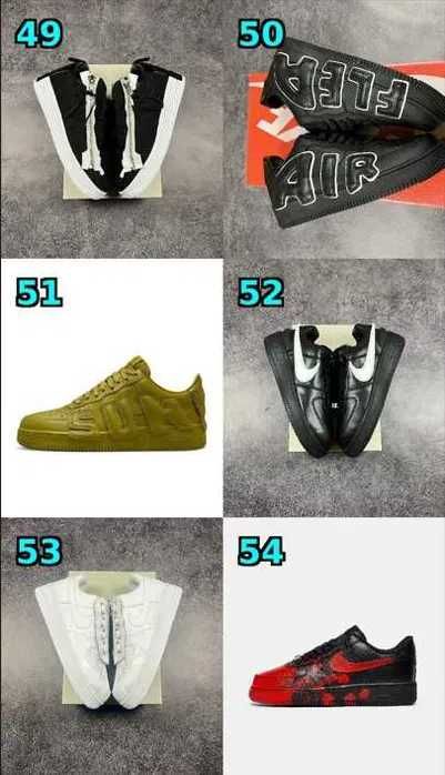 НА РУКАХ‼️кросівки Nike Air Force 1,Shroud/Custom Blood/acronym/ambish
