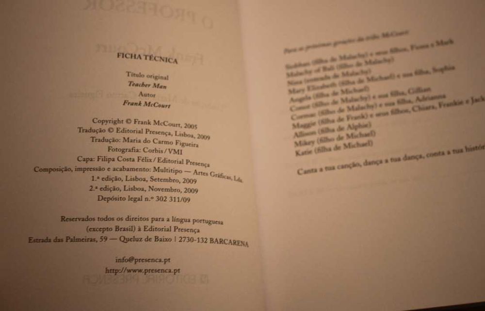 O Professor // Frank Mccourt