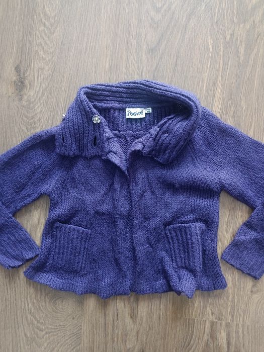 Fioletowy sweterek bolerko 122 sweter rozpinany