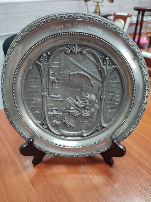 Антикварна , старовинна тарілка ! Унікальний предмет в колекцію !