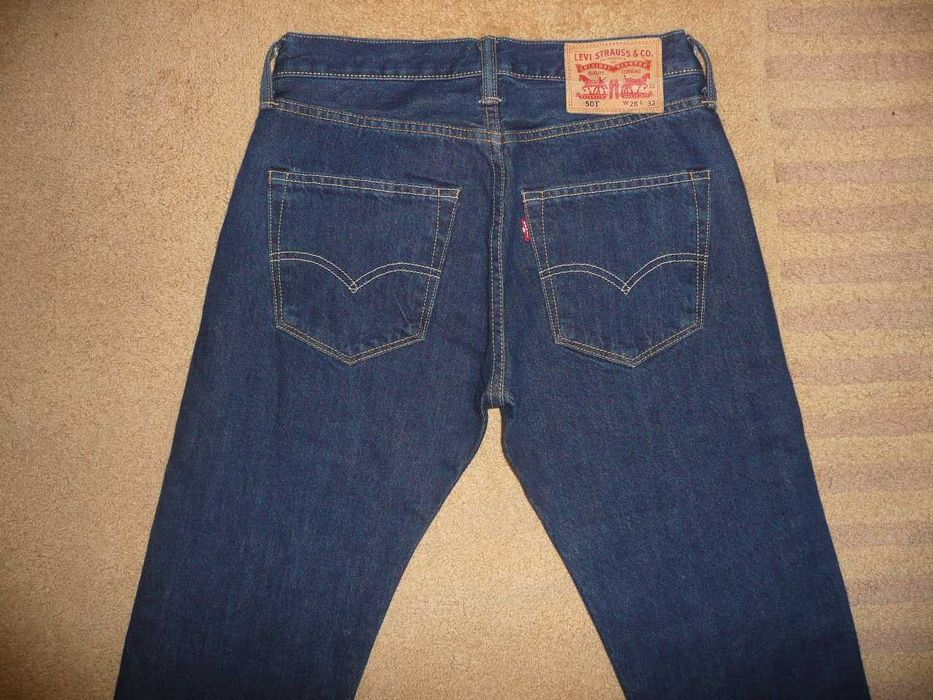 Spodnie dżinsy LEVIS 501 W28/L32=37/103cm jeansy