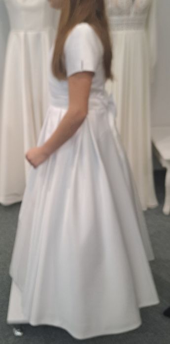 Suknia komunijna r. 146 cały zestaw