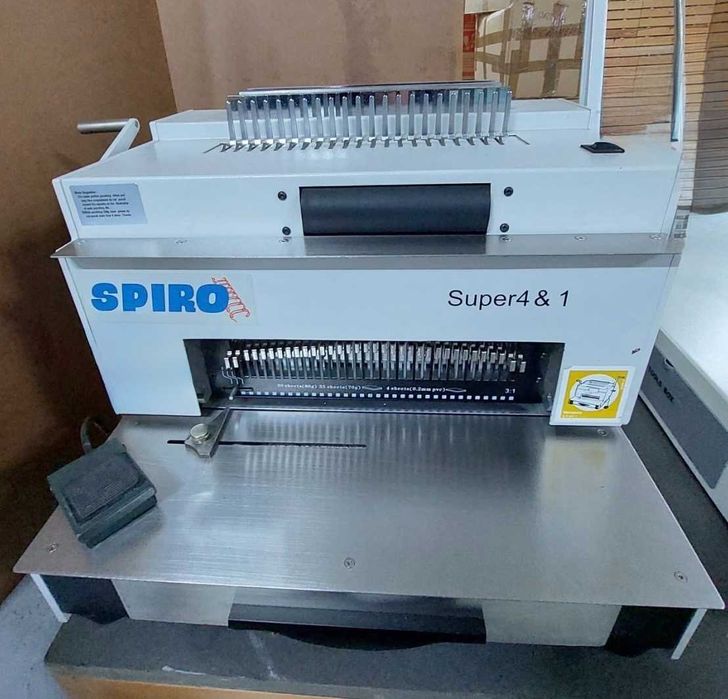 Encadernadora Profissional SPIRO Super 4&1 + Consumíveis