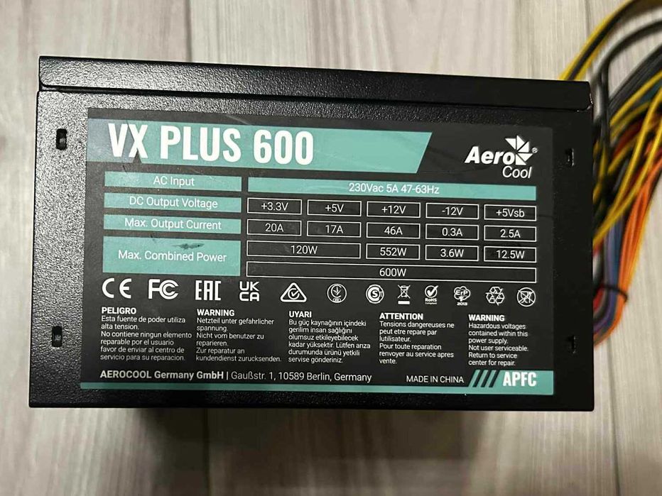 Aerocool VX PLUS 600W