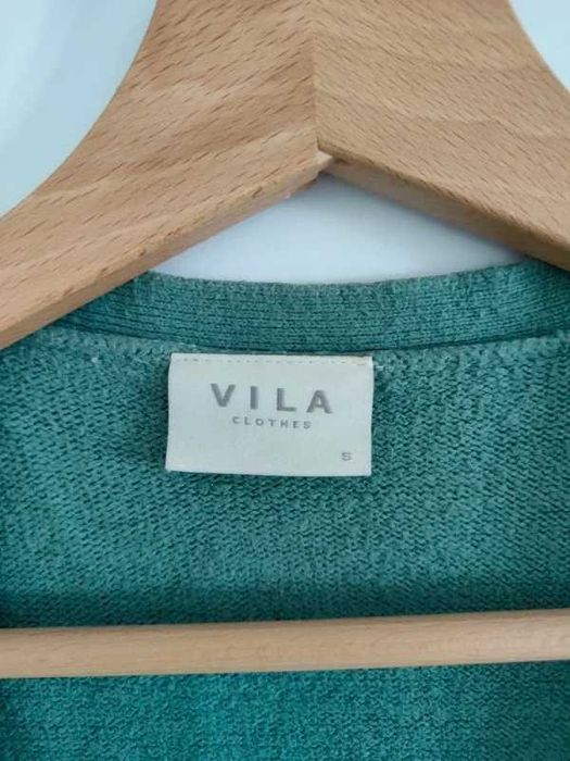 Cardigan de Malha Verde VILA – Tamanho Único