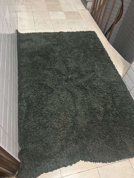 tapete peludo ikea verde 120x200cm