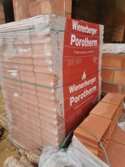 Porotherm pustak cegła 25 p+w   72 sztuki ceramika
