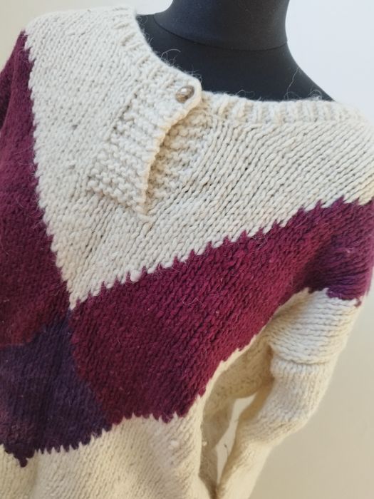 Sweter damski vintage wełna
