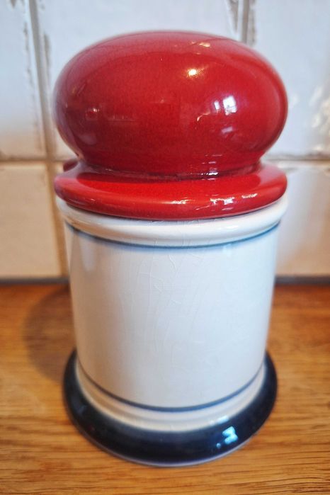 Słoik vintage, retro pojemnik na dżem, lata 70