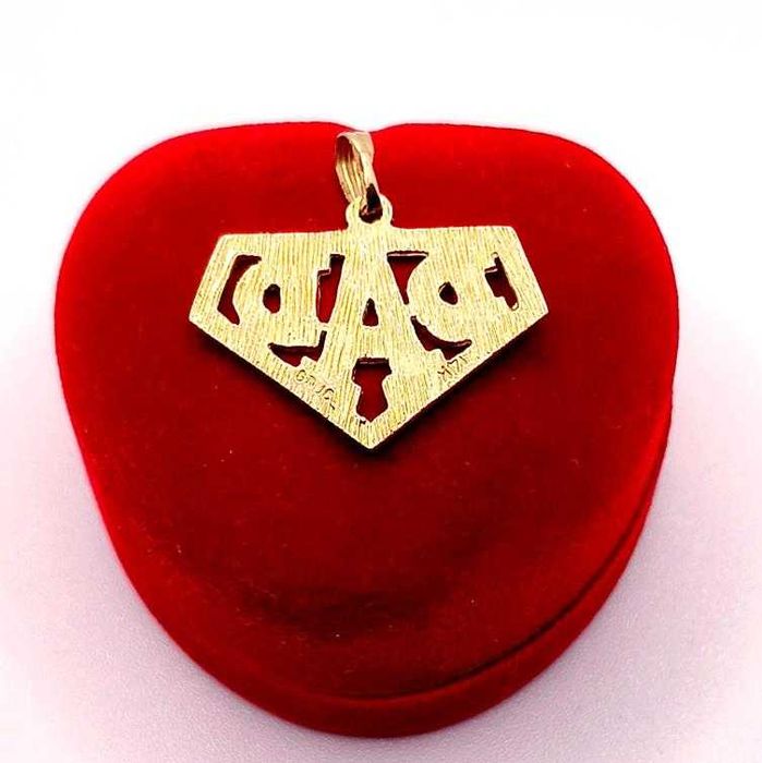 Złota zawieszka z napisem Tata PR.585 W:2,31gr InterSKLEP