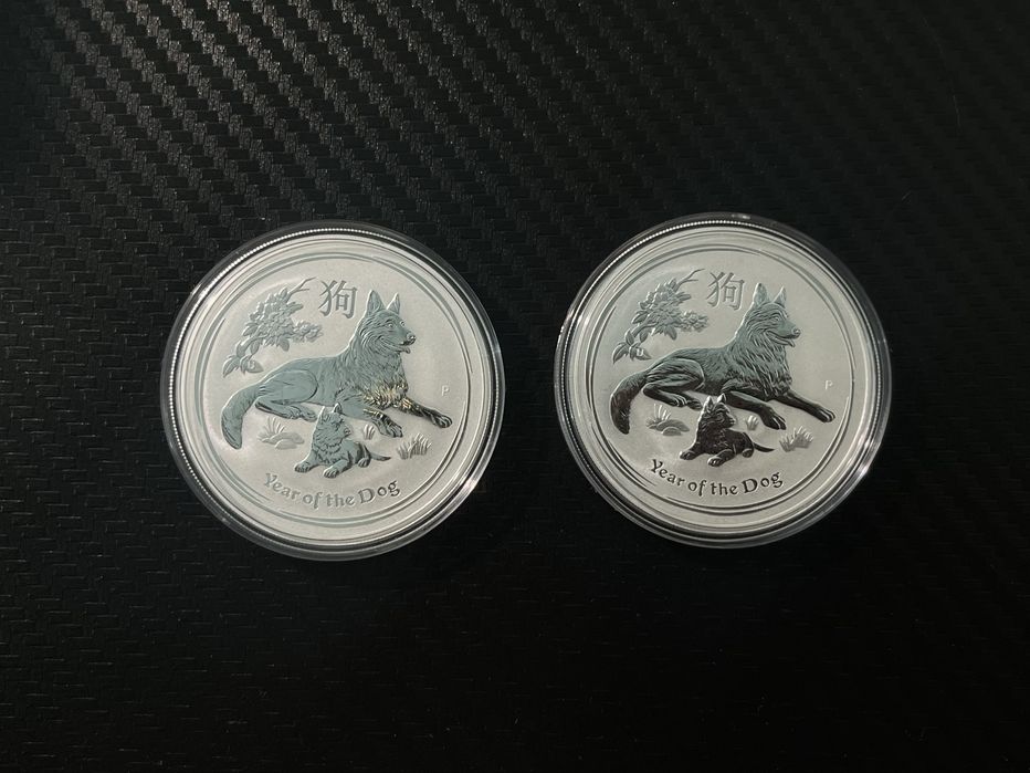 Срібна монета, інвестиційна AUSTRALIA year of the Dog 2018