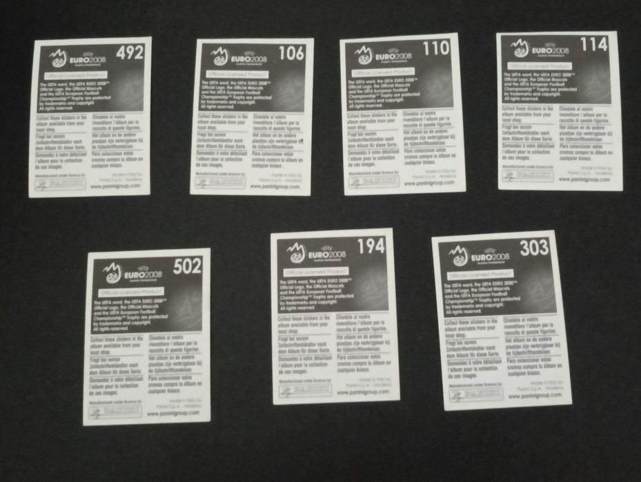 Cromos Euro 2008