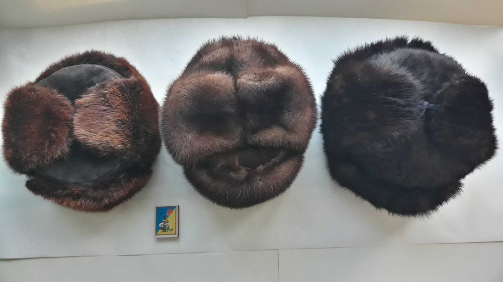 Три шапки ушанки ссср норка