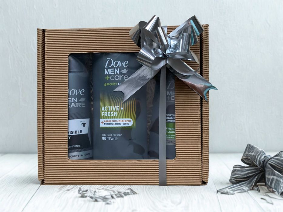 Zestaw prezentowy kosmetyków dla mężczyzn Dove MenCare,szampon,żel,Deo